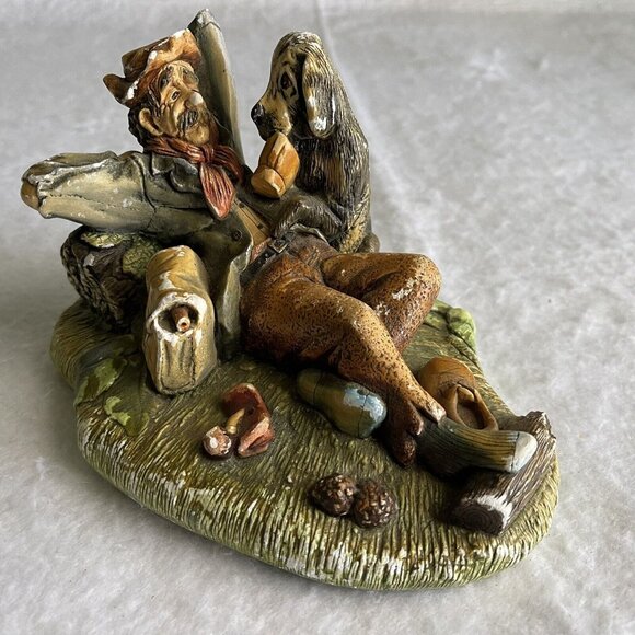 NatureCraft Lazy Life No 811 Hand Painted Stoneware 70s Figurine England FLAWS - Picture 7 of 12